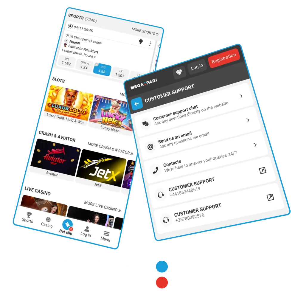 Megapari offers round-the-clock customer support to solve issues fast and keep your game smooth.